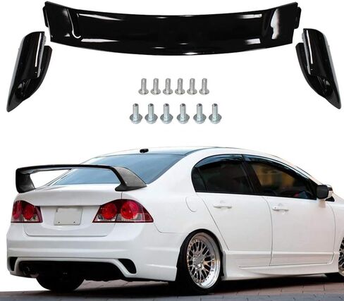 Mug RR Style Glossy Black Rear Trunk Spoiler Wing for 2012-2015 9TH Gen Honda Civic 4 Door Sedan in Saudi Arabia