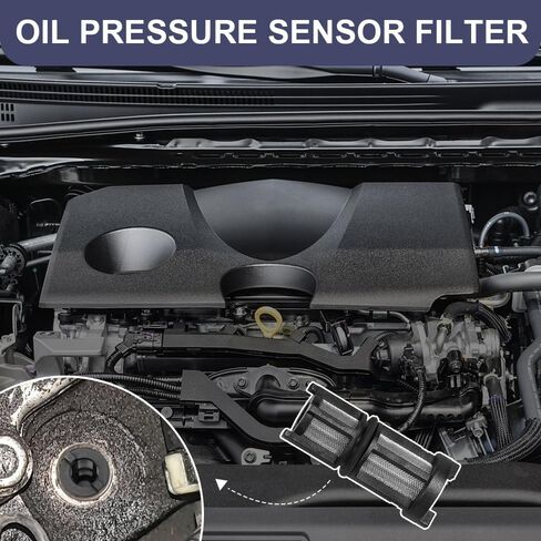2PCS Engine Oil Pressure Sensor Filter, Oil Pressure Switch Filter, 917-143 12585328 Vehicle Strain Screen Oil Filtering, Car Accessories Fit for GMC Buick Chevy Express Silverado Yukon (2PCS) in Kuwait
