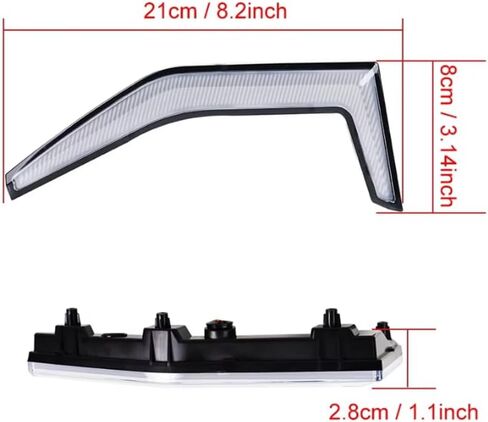 Front Grille Accent Lights Fang Light for Kawasaki Teryx KRX 1000 2020-2024 Trail Special 2021-2024 UTV ATV Turn Signal in Saudi Arabia