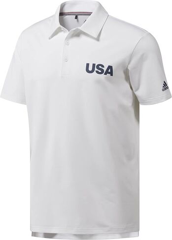 adidas Golf Men's Ultimate 365 USA Edition Solid Polo in Saudi Arabia