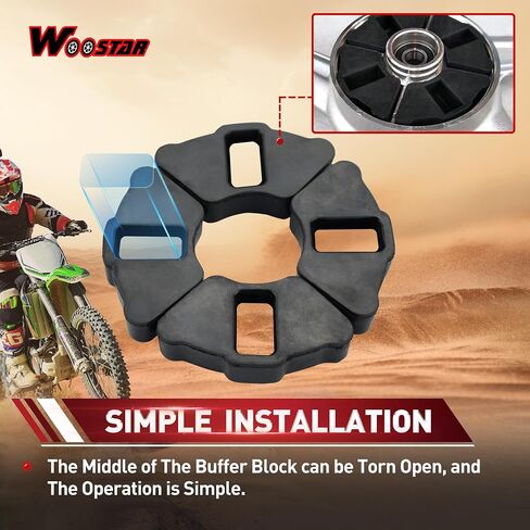 Woostar خلفية محور العجلة المحور بديل لـ 50cc 70cc 90cc 110cc 125cc دراجة الأوساخ in Saudi Arabia