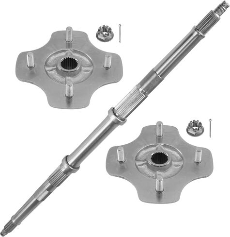 Caltric Rear Axle Shaft Wheel Hub Castle Nuts Compatible with Honda Trx300 Fourtrax 300 2X4 1988-1991 in Saudi Arabia