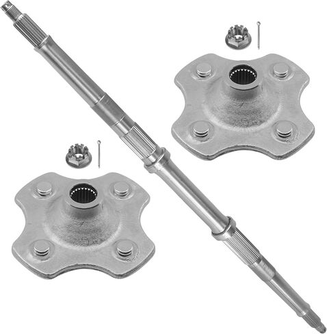 Caltric Rear Axle Shaft Wheel Hub Castle Nuts Compatible with Honda Trx300 Fourtrax 300 2X4 1988-1991 in Saudi Arabia