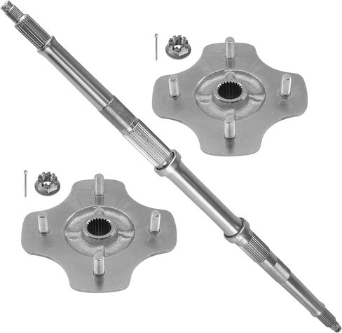 Caltric Rear Axle Shaft Wheel Hub Castle Nuts Compatible with Honda Trx300 Fourtrax 300 2X4 1988-1991 in Saudi Arabia