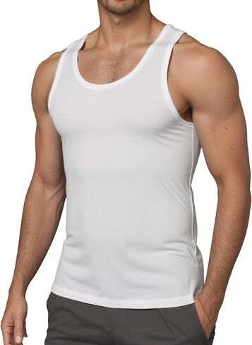 قمة دبابات رجال ، دبابات قميص A-shirtsless الصالة الرياضية تجريب كمال الأجسام قمصان عضلات اللياقة البدنية in Saudi Arabia