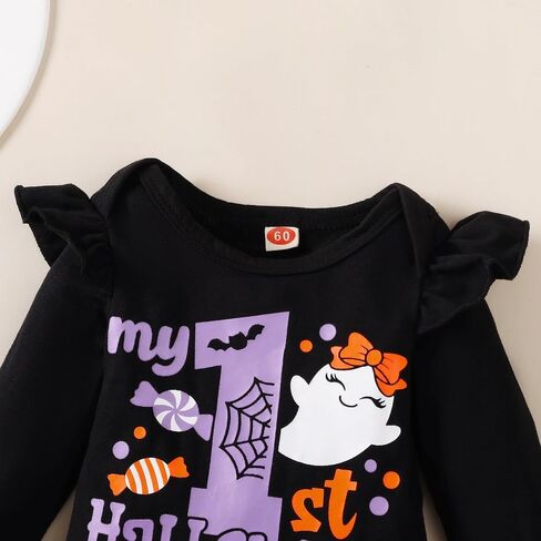 Baby Girl Halloween Costumes My 1st Halloween Outfits Romper+ Tutu Skirt+ Striated Leg Warmer+ Bunny Headband Outfit Set in Saudi Arabia