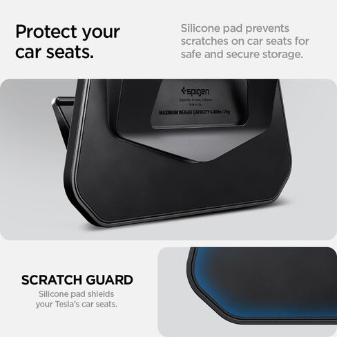 خطاف مقعد سيارة Spigen للطراز 3 2017-2023 & Model Y 2020-2024 (غير متوافق مع طراز جديد Y Juniper 2025/26 و Model 3 Highland 2024/25)-2 Pack in Saudi Arabia