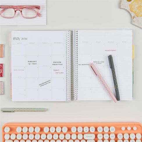 Erin Condren 7x9 مخطط أكاديمي ملفوف (يوليو 2024 - يونيو 2025) - غطاء زهور غروب الشمس، موضوع قماش، ملف بلاتيني، صفحات لجدول الفصل الدراسي، المشاريع والامتحانات، 80 رطل، ورق سميك in Saudi Arabia