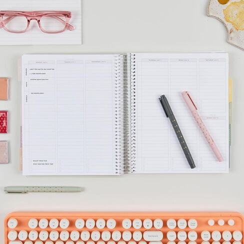 Erin Condren 7x9 مخطط أكاديمي ملفوف (يوليو 2024 - يونيو 2025) - غطاء زهور غروب الشمس، موضوع قماش، ملف بلاتيني، صفحات لجدول الفصل الدراسي، المشاريع والامتحانات، 80 رطل، ورق سميك in Saudi Arabia