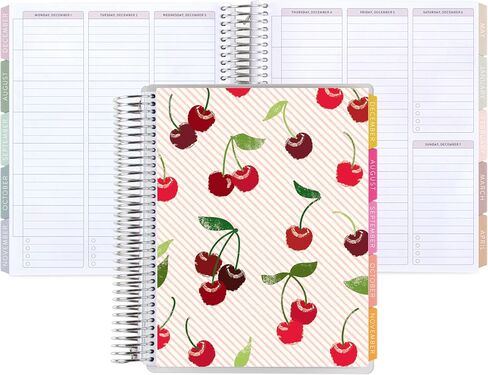 Erin Condren 7x9 مخطط أكاديمي ملفوف (يوليو 2024 - يونيو 2025) - غطاء زهور غروب الشمس، موضوع قماش، ملف بلاتيني، صفحات لجدول الفصل الدراسي، المشاريع والامتحانات، 80 رطل، ورق سميك in Saudi Arabia