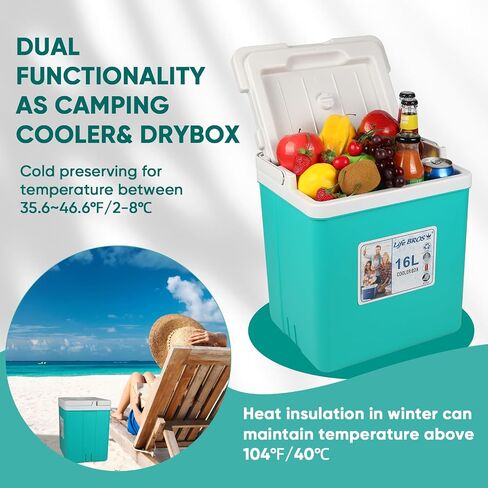 11Qt مبرد محمول معزول مانع للتسرب صندوق غداء على شكل صدر مبردات صلبة مع حزمة ثلج إضافية للشواء والتخييم والتنزه in Saudi Arabia