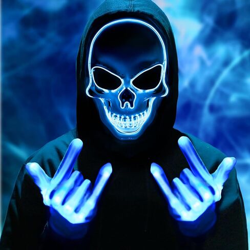 Waipfaru Halloween Costumes, Halloween Mask, Scream Mask with Gloves in Saudi Arabia