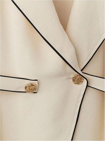 GORGLITTER Women's Business Casual Blazers Vests Trendy Sleeveless Bow Tie Back Work Office Interviews Peplum Vests Top in Saudi Arabia