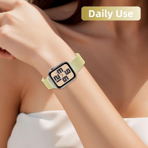 2 عبوة لفرقات Apple Watch للنساء ، حزام معدني لـ Apple Watch Series 11،10 ، استبدال الفولاذ المقاوم للصدأ من أجل IWatch 9،8،7،5،4 ، SE ، SE3،2nd ، Ultra 3،2،1 in Kuwait