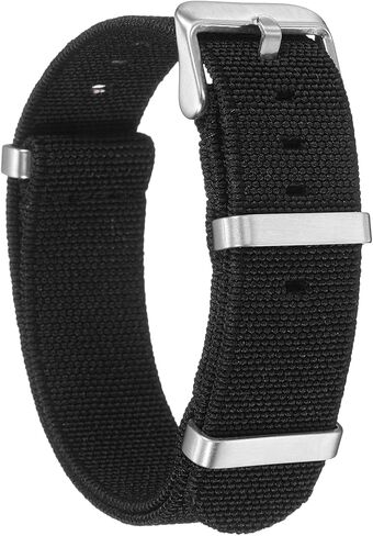 HARFINGTON Elastic Nylon Watch Band One-Piece French Watch Strap Waterproof Replacement Wristwatch Strap for Men Women in Kuwait