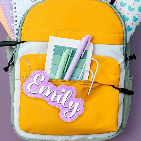 علامة اسم حقيبة ظهر مخصصة للأطفال ، علامات الأمتعة المخصصة لأكياس الأطفال ، أحجامين ، 30 لونًا ، تخصيص علامة اسم للأطفال على ظهره ، سلسلة مفاتيح الاسم القابلة للتخصيص للأطفال in Kuwait