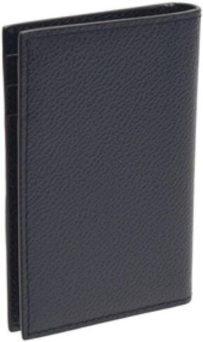 Prada Vitello Grain Blue Leather Triangle Logo Vertical Bifold Wallet in Saudi Arabia