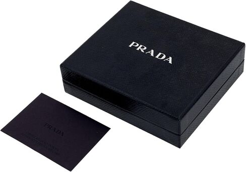 Prada Vitello Grain Blue Leather Triangle Logo Vertical Bifold Wallet in Saudi Arabia