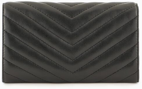 Armani Exchange Women's Victoria Wallet On Chain, Black, 19 in Saudi Arabia
