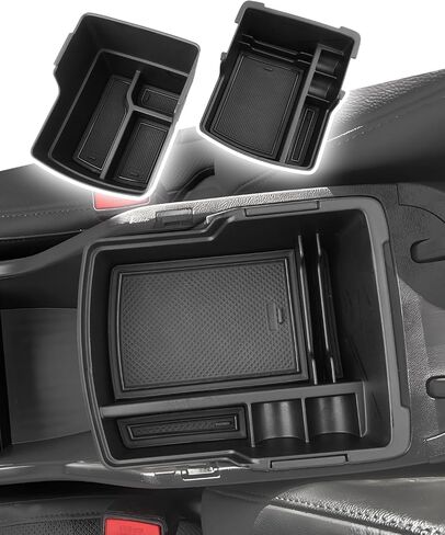 CDEFG Double Layer Armrest Storage Box for Hyundai Kona 2024 2025 2026 Center Console Organizer Tray - 2Pcs in Saudi Arabia