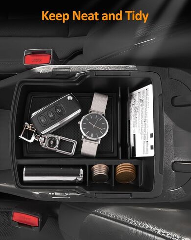 CDEFG Double Layer Armrest Storage Box for Hyundai Kona 2024 2025 2026 Center Console Organizer Tray - 2Pcs in Saudi Arabia