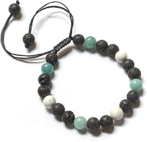 Natural Healing Crystal Gemstone Bracelet – Handmade Adjustable Beaded Jewelry for Men & Women – Energy, Chakra & Stress Relief Stone Bracelet in Saudi Arabia