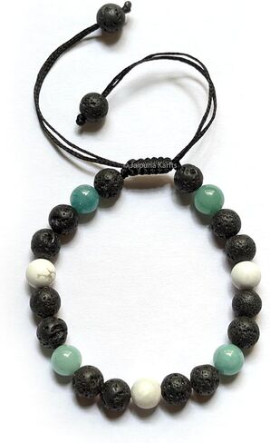 Natural Healing Crystal Gemstone Bracelet – Handmade Adjustable Beaded Jewelry for Men & Women – Energy, Chakra & Stress Relief Stone Bracelet in Saudi Arabia