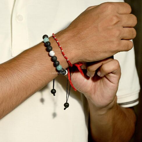 Natural Healing Crystal Gemstone Bracelet – Handmade Adjustable Beaded Jewelry for Men & Women – Energy, Chakra & Stress Relief Stone Bracelet in Saudi Arabia