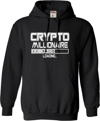 Go All Out Crypto Millionaire Loading Bitcoin Ethereum Funny Mens Women Sweatshirt Hoodie in Saudi Arabia