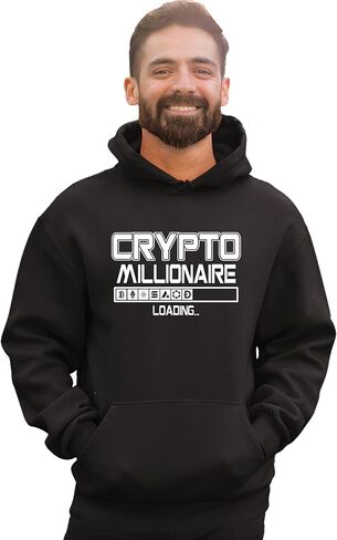 Go All Out Crypto Millionaire Loading Bitcoin Ethereum Funny Mens Women Sweatshirt Hoodie in Saudi Arabia