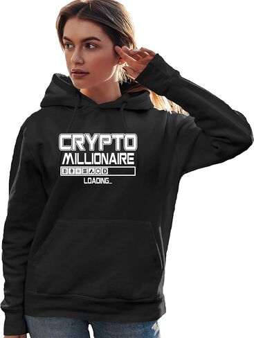 Go All Out Crypto Millionaire Loading Bitcoin Ethereum Funny Mens Women Sweatshirt Hoodie in Saudi Arabia