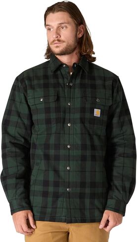 Carhartt Men's Relaxed Fit Flannel Sherpa-Lined Shirt Jac in Saudi Arabia
