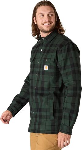 Carhartt Men's Relaxed Fit Flannel Sherpa-Lined Shirt Jac in Saudi Arabia