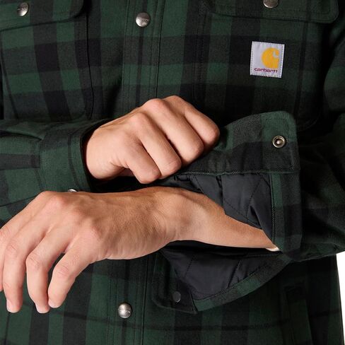 Carhartt Men's Relaxed Fit Flannel Sherpa-Lined Shirt Jac in Saudi Arabia