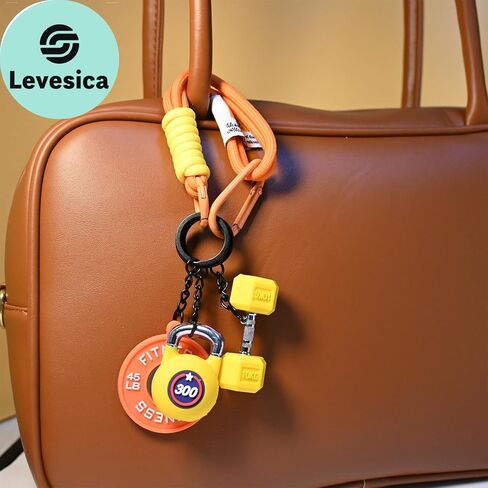 Dumbbell Keychain set Silicone Gym Keychain Motivational Gym Accessories Fitness Gifts for Boyfriend Girlfriend in Saudi Arabia