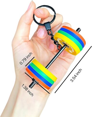 Dumbbell Keychain Fitness Bag Pendant Keyring for Fitness Enthusiast Key Chains Accessories for Gym in Saudi Arabia