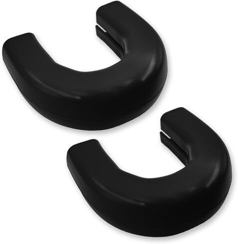 RECON - Fits GMC 20-25 Sierra 2500/3500 HD Tow Hook Covers 2-Piece Set of 100% Silicone Rubber Covers Heavy Duty Rugged Durability Unique Style Protection (Black) in Saudi Arabia