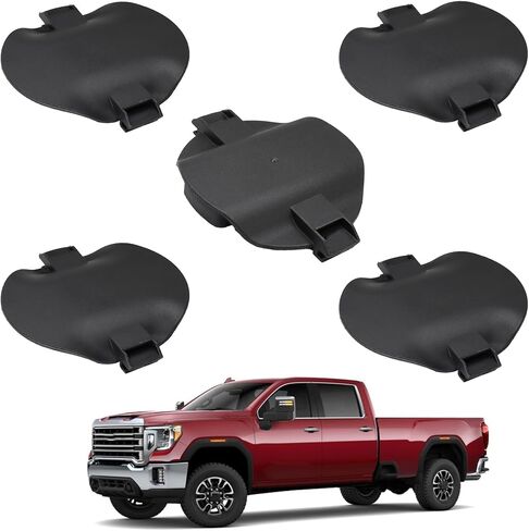 5pcs Platform Hitch 5th Wheel Mount Covers Fit for 2020-2024 GMC Sierra 2500HD 3500HD for Chevy Silverado 2500HD 3500HD Replaces MTG84756187 MTG84756188 Black in Saudi Arabia