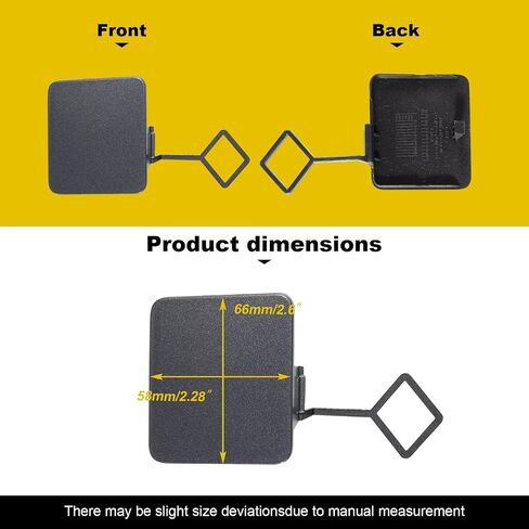 Car Rear Bumper Tow Hook Cover Compatible with Ford Explorer 2020 2021 2022 2023 74253KX LB5Z17K922AA LB5Z-17K922-AA Small Lid Towing Eye Cap Black unpainted Right Passenger Side in Saudi Arabia
