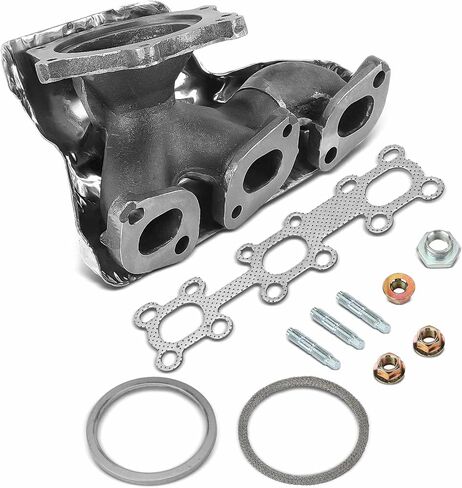 A-Premium [DOHC 6Cyl 3.5L] Front Exhaust Manifold Kit W/Gasket & Studs & Nuts & Heat Shield Compatible with Nissan Altima 2002-2006, Maxima 2002-2008, Murano 2003-2007, Quest 2004-2009 & Infiniti I35 in Saudi Arabia