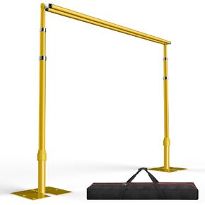 EMART خلفية الوقوف الثقيلة 10x10Ft الأنابيب العارضة المزدوجة وستارة خلفية مجموعة الوقوف، إطار معدني قابل للتعديل للخلفية، خلفية حامل خلفية لديكورات حفل زفاف عيد ميلاد in Saudi Arabia