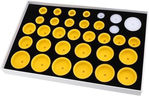 33 Dies Watch Press Dies Kit Tool for 6173 6175 Watch, Versatile Repair Presser Set, Capping Machine Dies Watchmaker Tools, Built to Last, Easy to Carry and Operate, Various Sizes in Saudi Arabia