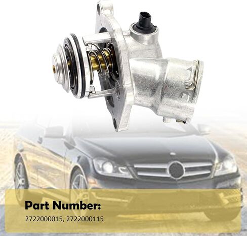 مجموعة ترموستات تبرد المحرك مع مستشعر لعام 2005-2011 مرسيدس C230 C280 C350 E350 ML350 GLK350 ML450 SLK280 902-5912 in Kuwait