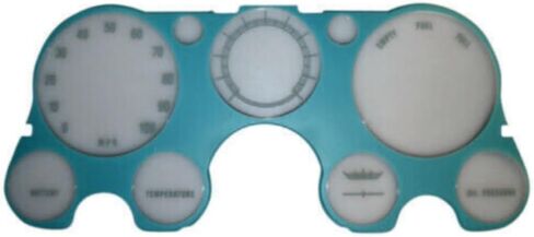 for Blazer 1969-1972 for C15/C1500 Pickup 1969-1972 & Suburban 1969-1972 for C25/C2500 Pickup 1969-1972 & Suburban 1969-1972 Truck Dash Instrument Bezel Gauge Lens w/o Tachometer in Saudi Arabia
