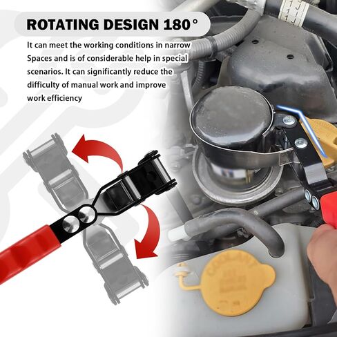 Adjustable Small Oil Filter Wrench,180° Swivel Oil Filter Removal Tool with Stainless Steel Strips for Quick & Repair Filters,Oils Wrench Car Tools for Filters 2-3/4" to 3-1/4" in Saudi Arabia