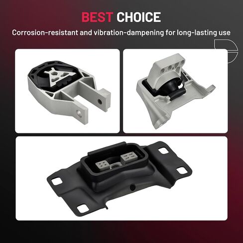 BDFHYK 3PCS محرك المحرك ومحرك Trans متوافق مع Ford Escape 2013-2016 L4 2.0L ، متوافق مع Ford Transit Connect L4 2.0L استبدال A5631 ، EM4152 ، BV6Z6038A ، A5520 ، EM4057 ، CV6Z6068A ، A5612 ، EM4121 in Saudi Arabia