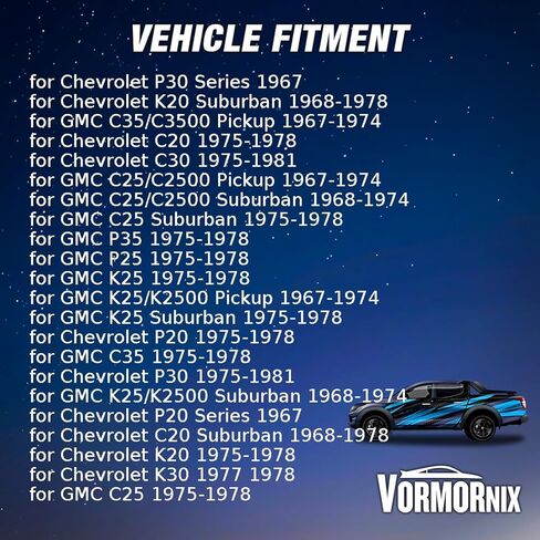 ختم النقل اليدوي الخلفي لشيفروليه C30 C20 K20 Suburban 1968 1969 1970 1971 1972 1973 1974 1975 1976 1978 1979 1980 1980 1 X in Kuwait