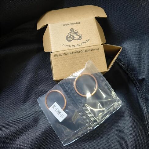 Retromotor 2 PCS عادم حشية Mifold Seals 11061-1373 11060-1103 لـ Kawasaki Z900RS Z650RS NINJA 650 Z1000 EN650 KLE650 EX650 ZR1000 ZX1000 ZX10R ZX750 ZX900 in Saudi Arabia