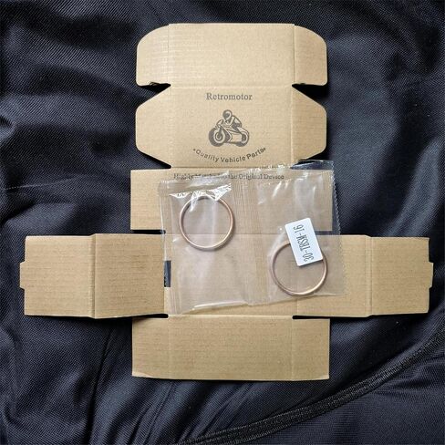 Retromotor 2 PCS عادم حشية Mifold Seals 11061-1373 11060-1103 لـ Kawasaki Z900RS Z650RS NINJA 650 Z1000 EN650 KLE650 EX650 ZR1000 ZX1000 ZX10R ZX750 ZX900 in Saudi Arabia