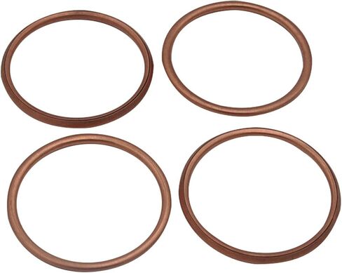 Retromotor 2 PCS عادم حشية Mifold Seals 11061-1373 11060-1103 لـ Kawasaki Z900RS Z650RS NINJA 650 Z1000 EN650 KLE650 EX650 ZR1000 ZX1000 ZX10R ZX750 ZX900 in Saudi Arabia